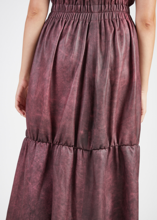 Distressed Leather Dress