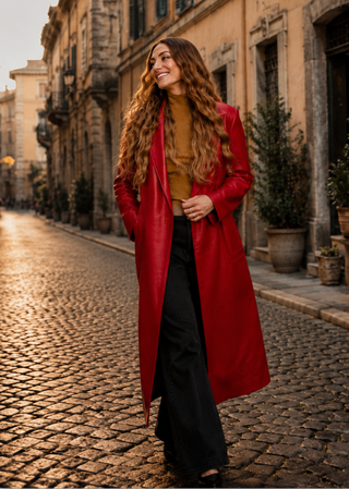Red Leather Duster
