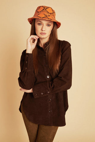 Orange Python Bucket Hat